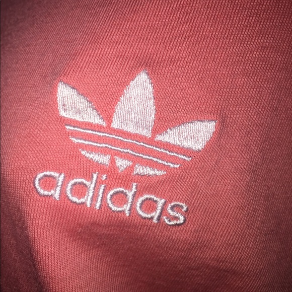 🤘EUC Adidas 3 stripe coral color top - Picture 3 of 8